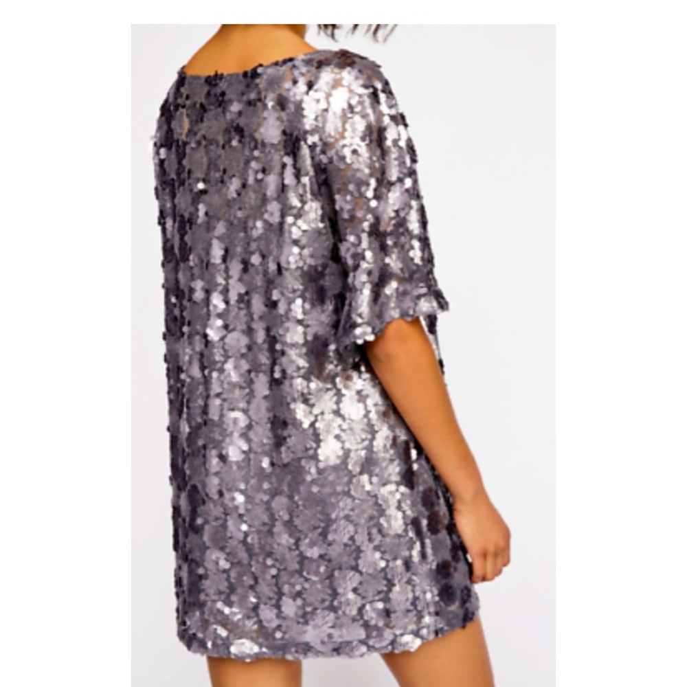 Free People Sequin T-Shirt Mini Dress